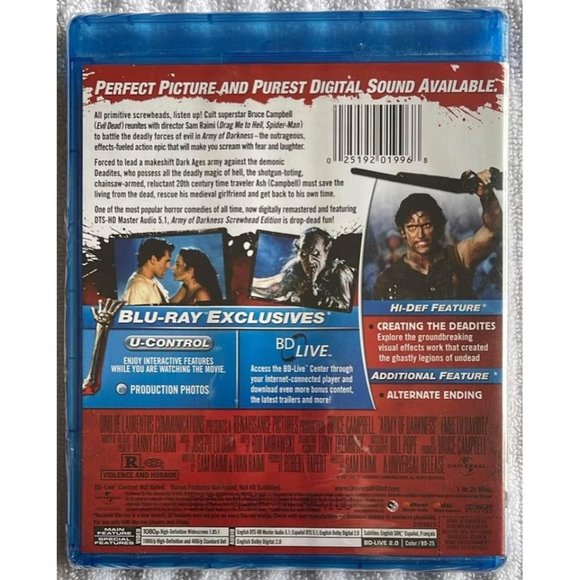 Army of Darkness (Screwhead Edition) (Blu-ray, 1992) New - Shrink Damaged READ - Picture 2 of 5
